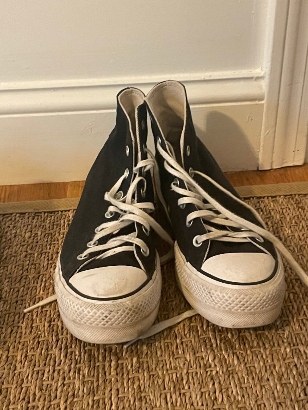 Converse Chuck Taylor All Star Lift Platform High Top Sneaker Black White W 8